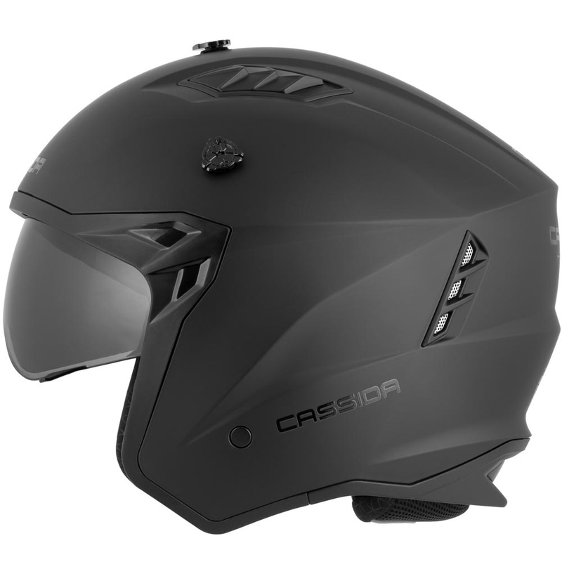 Modularna motoristična čelada Cassida Cross Country Dual mat črne barve