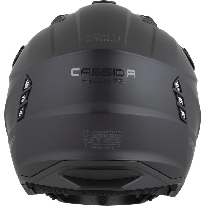 Modularna motoristična čelada Cassida Cross Country Dual mat črne barve