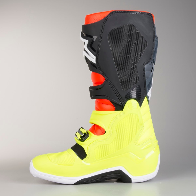 Alpinestars Tech 7 rdeče-fluo rumeni motoristični škornji