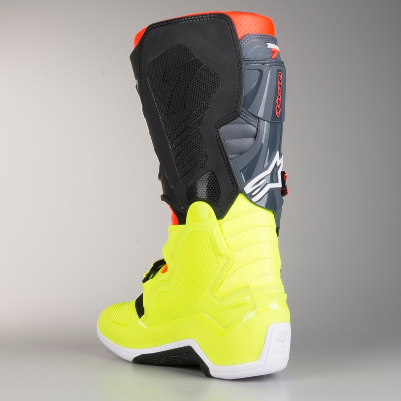 Alpinestars Tech 7 rdeče-fluo rumeni motoristični škornji