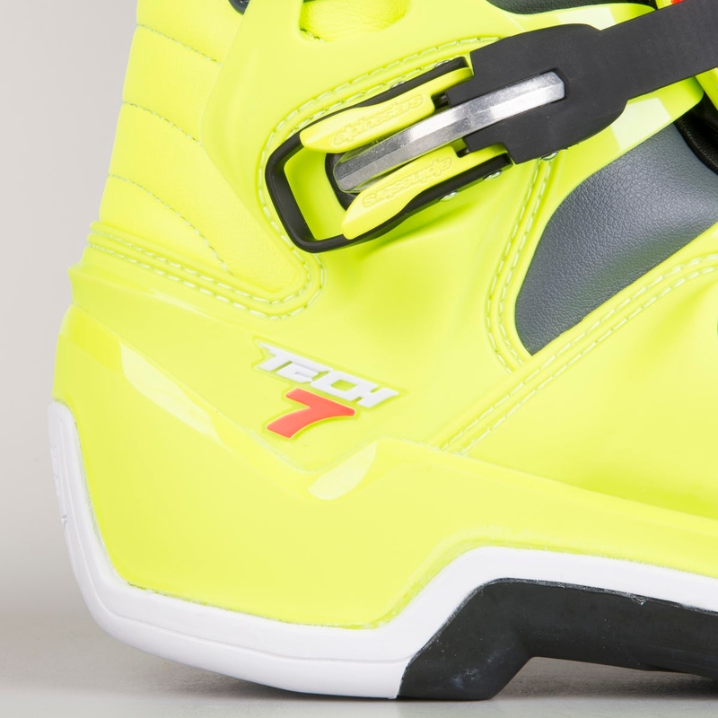 Alpinestars Tech 7 rdeče-fluo rumeni motoristični škornji