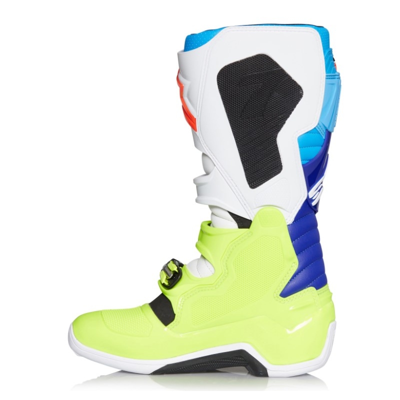 Alpinestars Tech 7 motoristični škornji rumeno-belo-modro-rdeče-črni