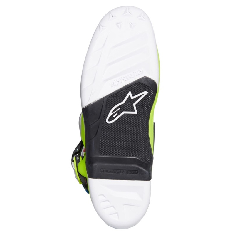 Alpinestars Tech 7 motoristični škornji rumeno-belo-modro-rdeče-črni