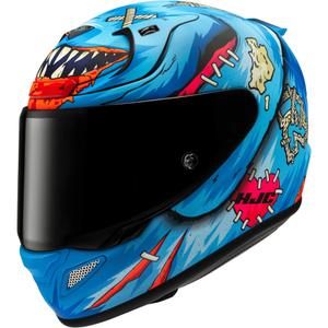 HJC RPHA 12 Mister Peeks integralna motoristična čelada modre barve