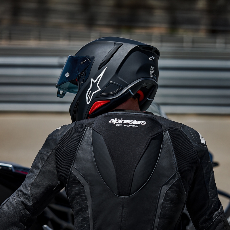 Alpinestars S-R7 Solid integralna motoristična čelada mat črne barve