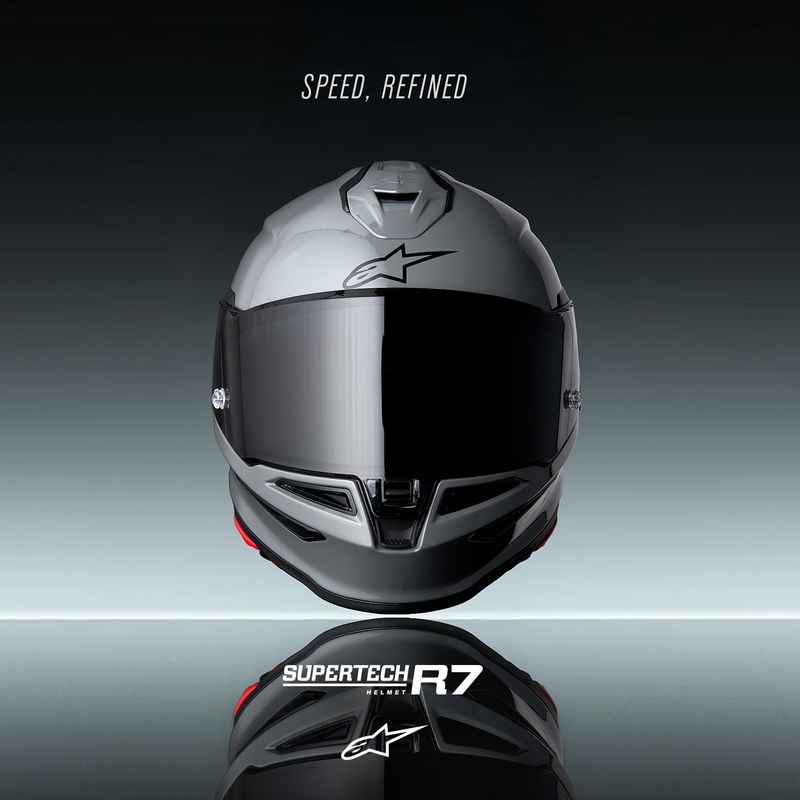 Alpinestars S-R7 Solid integralna motoristična čelada siva