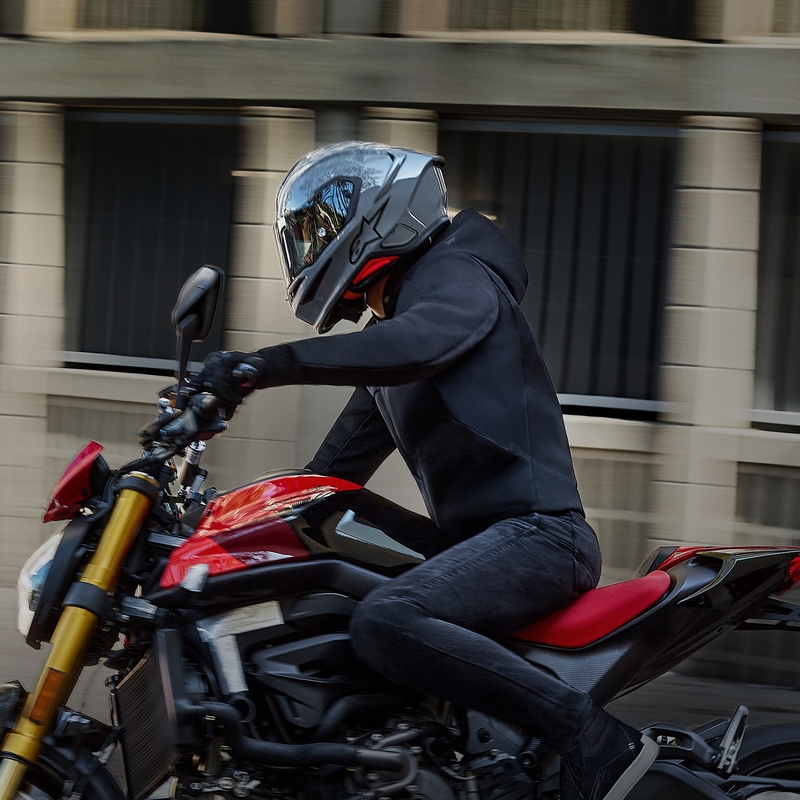 Alpinestars S-R7 Solid integralna motoristična čelada siva