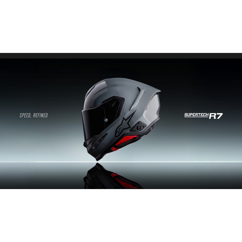 Alpinestars S-R7 Solid integralna motoristična čelada siva