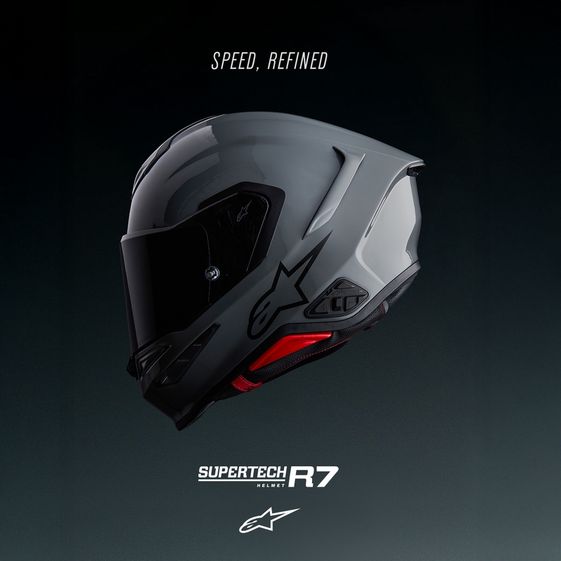 Alpinestars S-R7 Solid integralna motoristična čelada siva