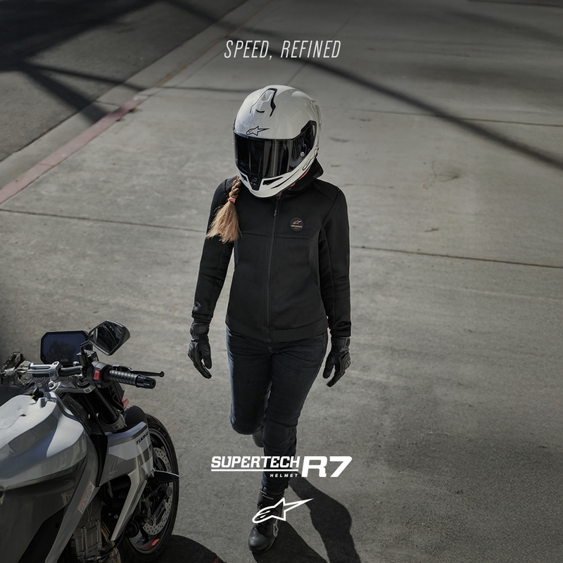 Alpinestars S-R7 Solid integralna motoristična čelada bela