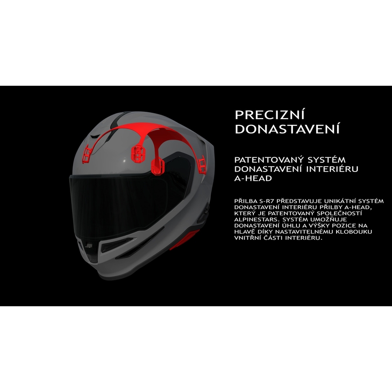 Alpinestars S-R7 Solid integralna motoristična čelada bela