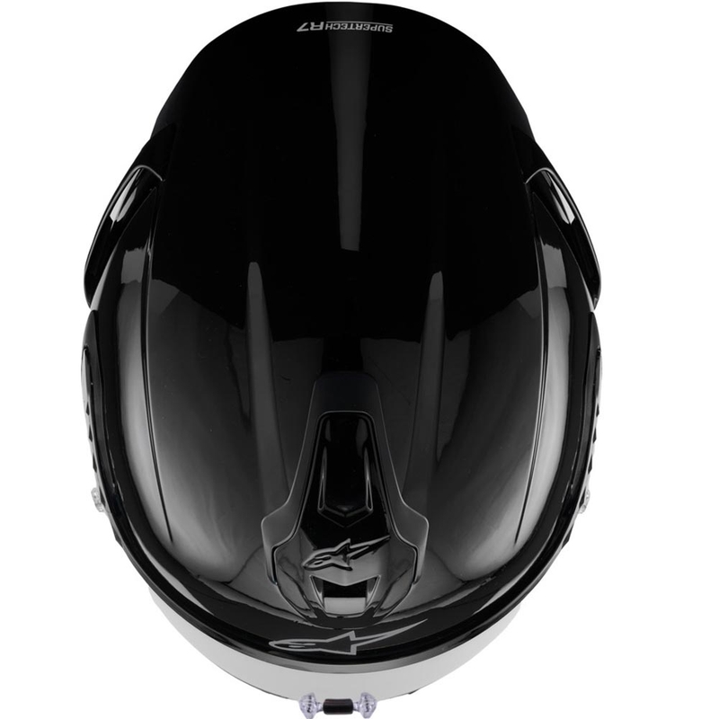 Alpinestars S-R7 Solid motoristična čelada z integriranim obrazom, črna