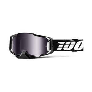 Motokros očala 100% ARMEGA črna (srebrni pleksi)