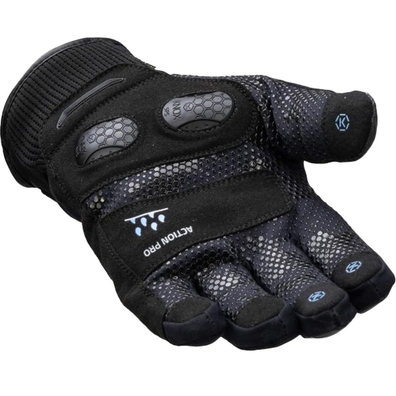 Knox Action PRO vodoodporne motoristične rokavice črne barve