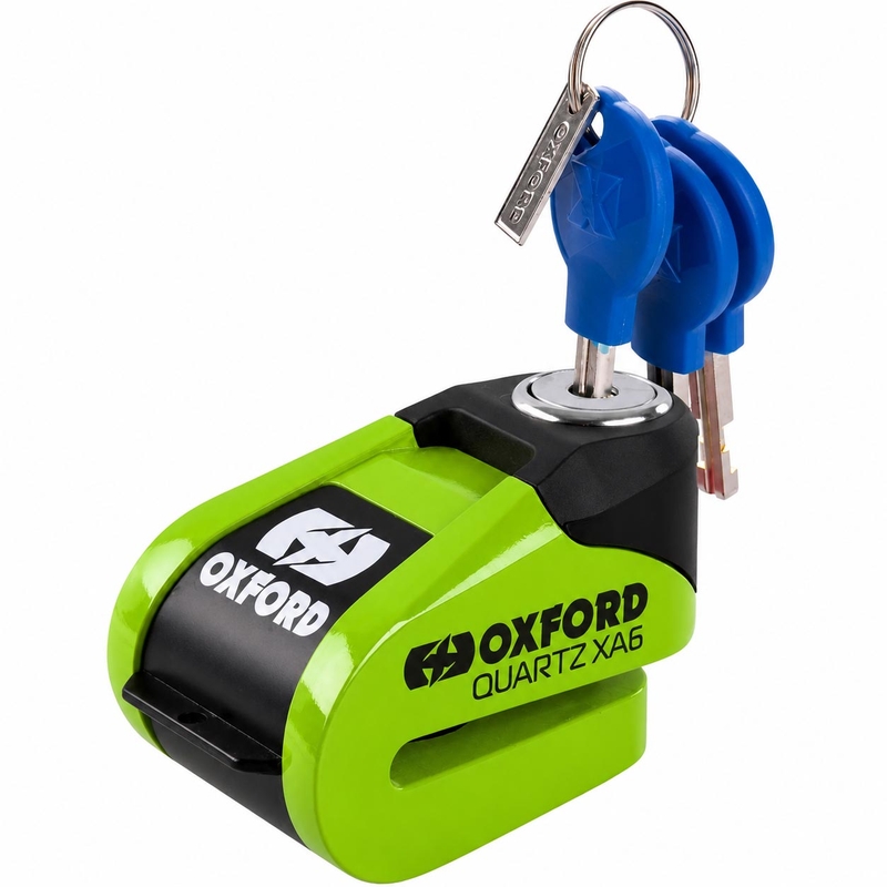 Ključavnica za kolutne zavore Oxford Quartz Alarm XA6 - omejena izdaja, zelena