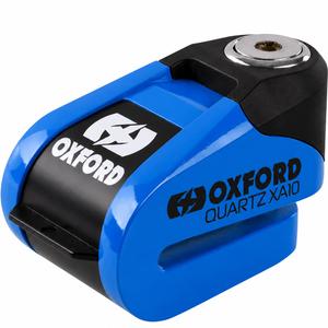 Ključavnica za kolutne zavore Oxford Quartz Alarm XA10 - omejena izdaja, modra