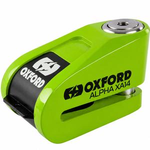 Ključavnica za kolutne zavore Oxford Alpha Alarm XA14 - omejena izdaja, zelena