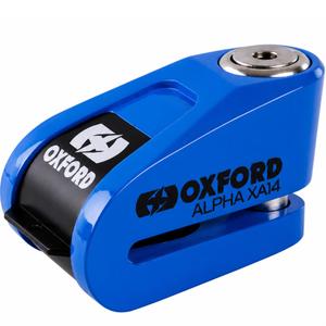 Ključavnica za kolutne zavore Oxford Alpha Alarm XA14 - omejena izdaja, modra
