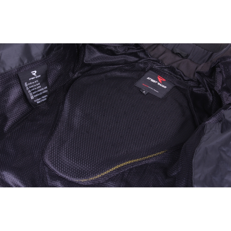 Otroška motoristična jakna Street Racer Drago black-fluo yellow razprodaja