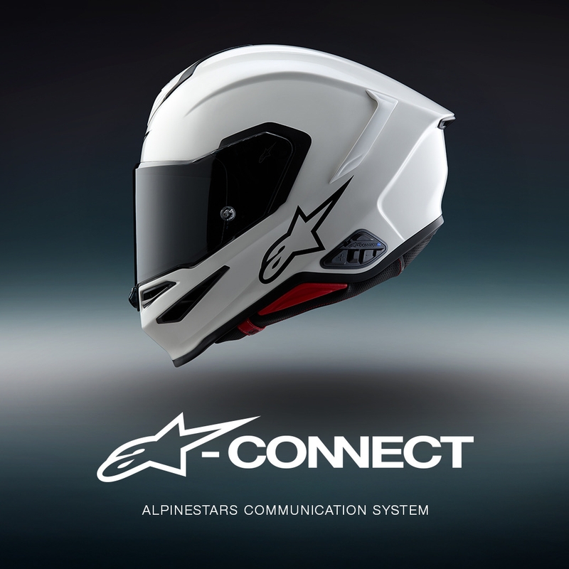 Bluetooth domofon za motor Alpinestars A-CONNECT, črne barve