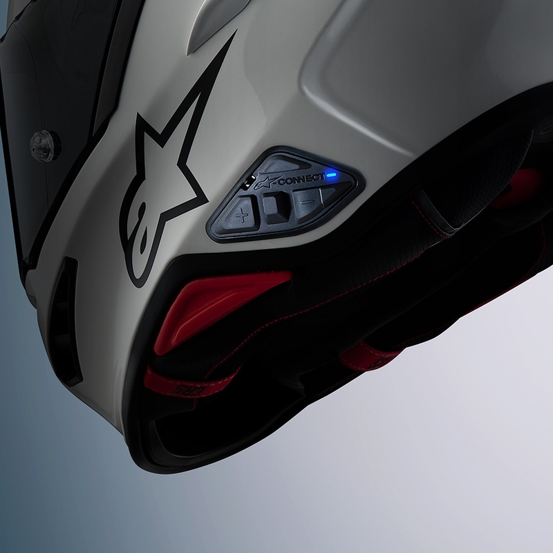 Bluetooth domofon za motor Alpinestars A-CONNECT, črne barve