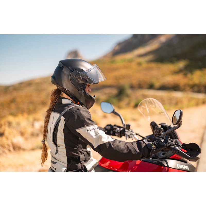 Motociklistična čelada Cardo Beyond GTS, polnega obraza, črna