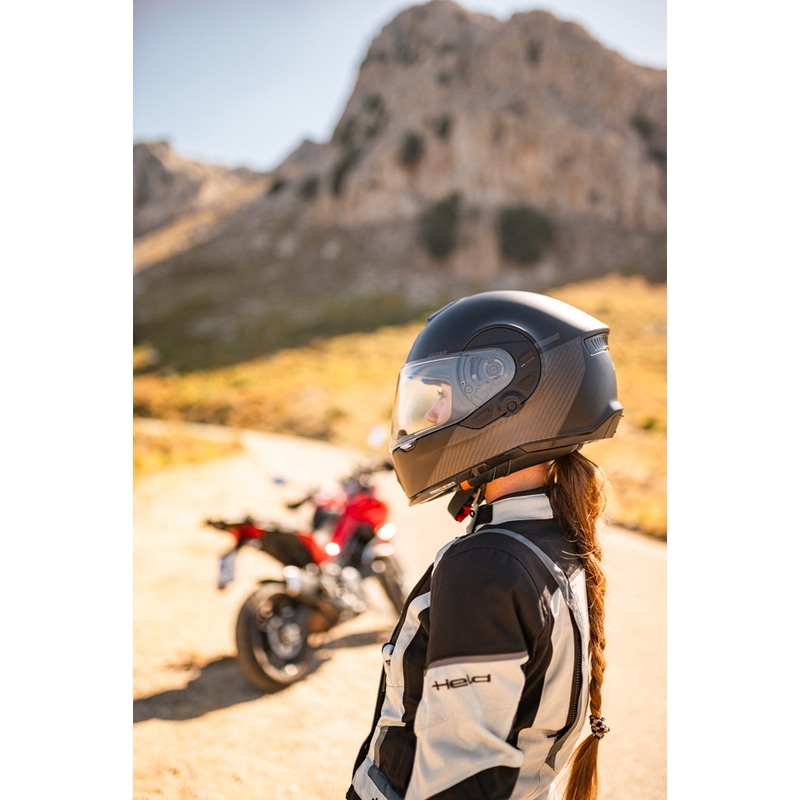 Motociklistična čelada Cardo Beyond GTS, polnega obraza, črna