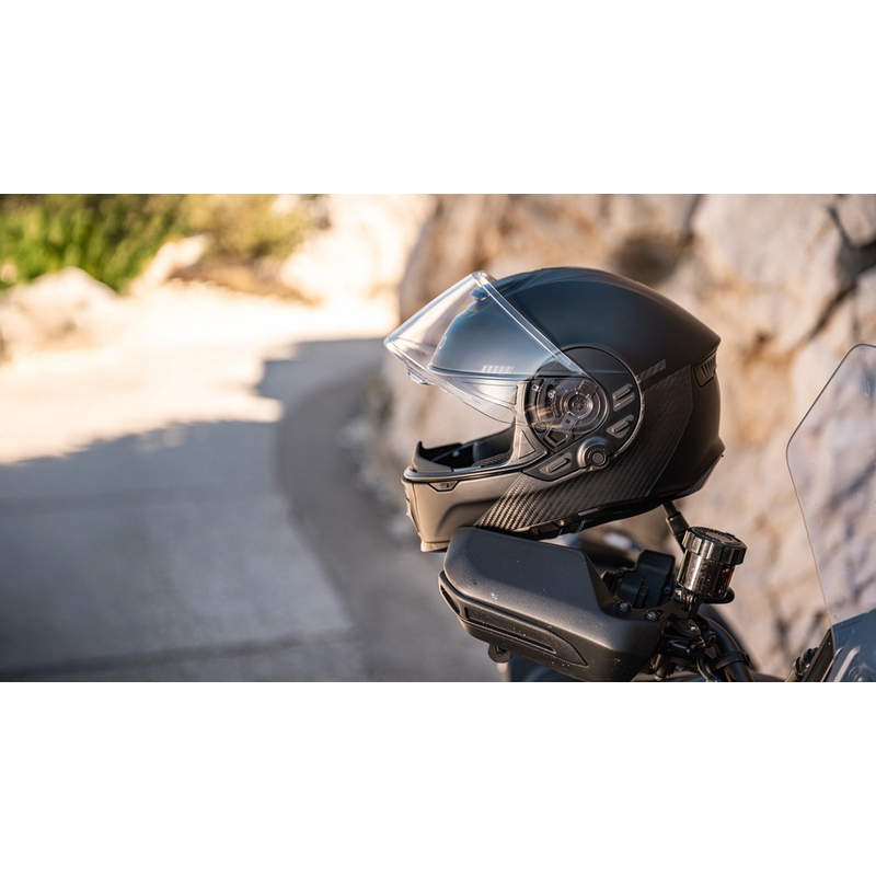 Motociklistična čelada Cardo Beyond GTS, polnega obraza, črna