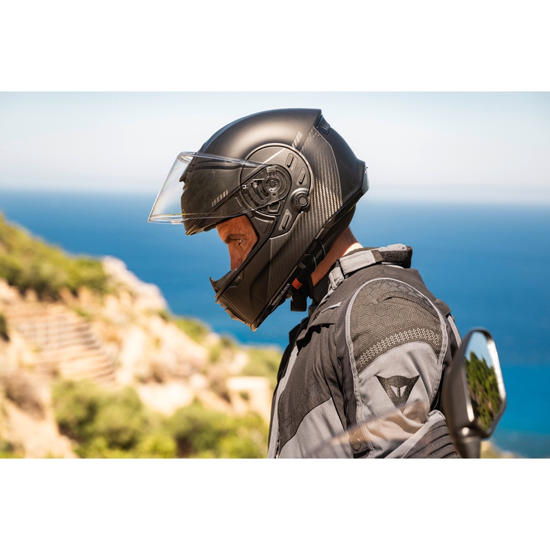 Motociklistična čelada Cardo Beyond GTS, polnega obraza, črna