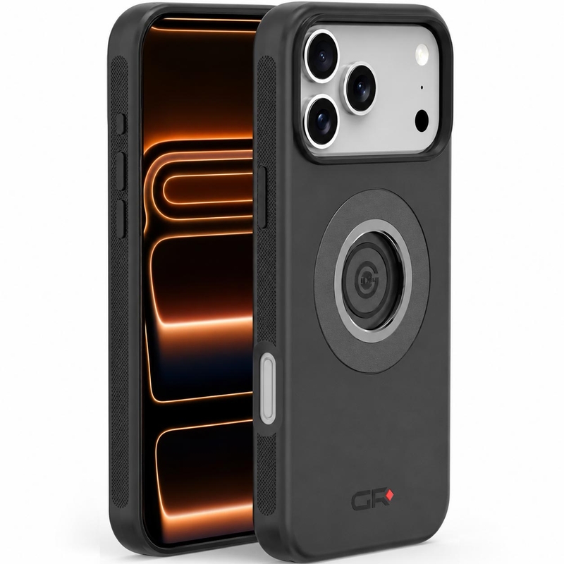 Ovitek za telefon s hitrim odpiranjem za Apple iPhone 17 Pro Max GRxplore črne barve