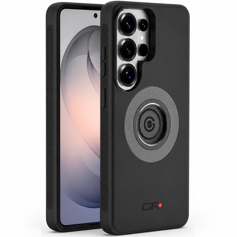 Ovitek za telefon GRxplore s hitrim odpiranjem za Samsung Galaxy S26 Ultra, črne barve