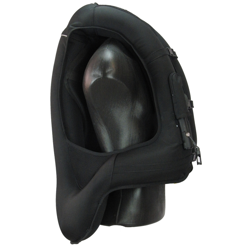 HELITE Airnest otroški jopič z zračno blazino črn