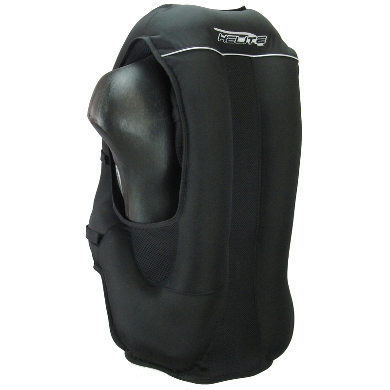 HELITE Airnest otroški jopič z zračno blazino črn