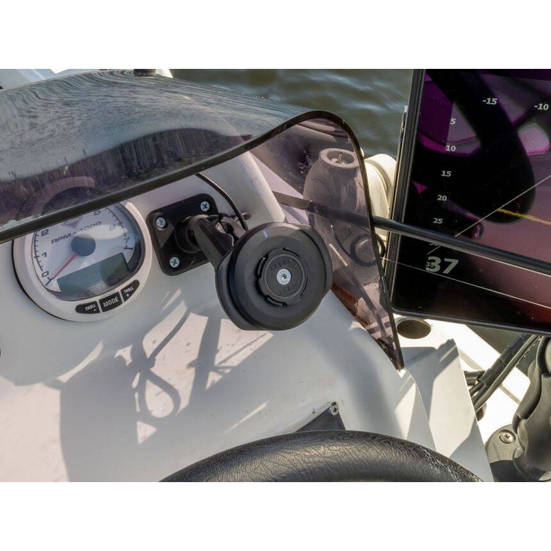 Quad Lock® 360 ravna podlaga črna