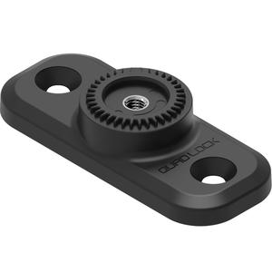 Quad Lock® 360 2-luknjično ravno pravokotno podnožje črne barve