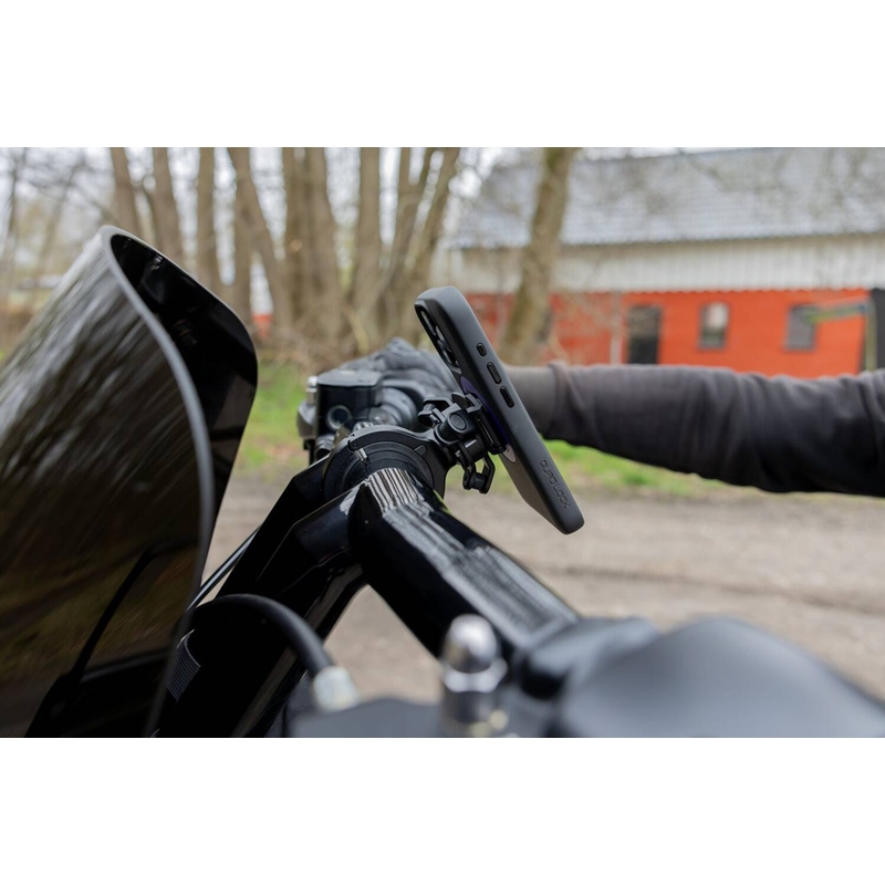 Quad Lock® PRO velik nosilec za telefon za krmilo, črne barve