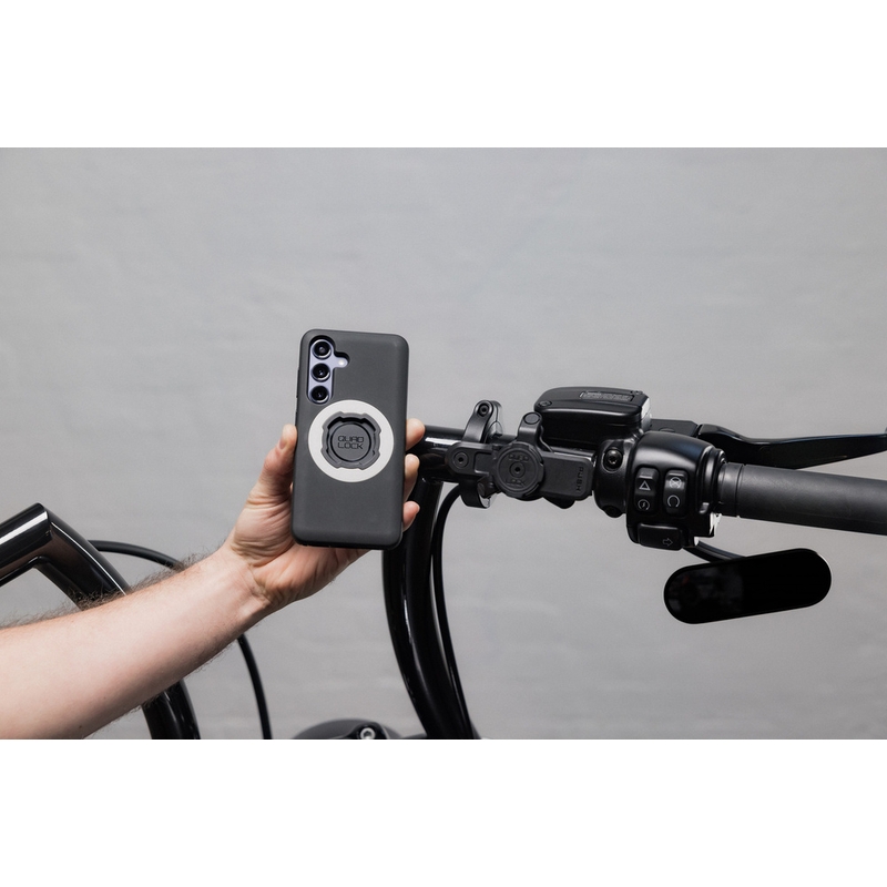 Quad Lock® PRO velik nosilec za telefon za krmilo, črne barve