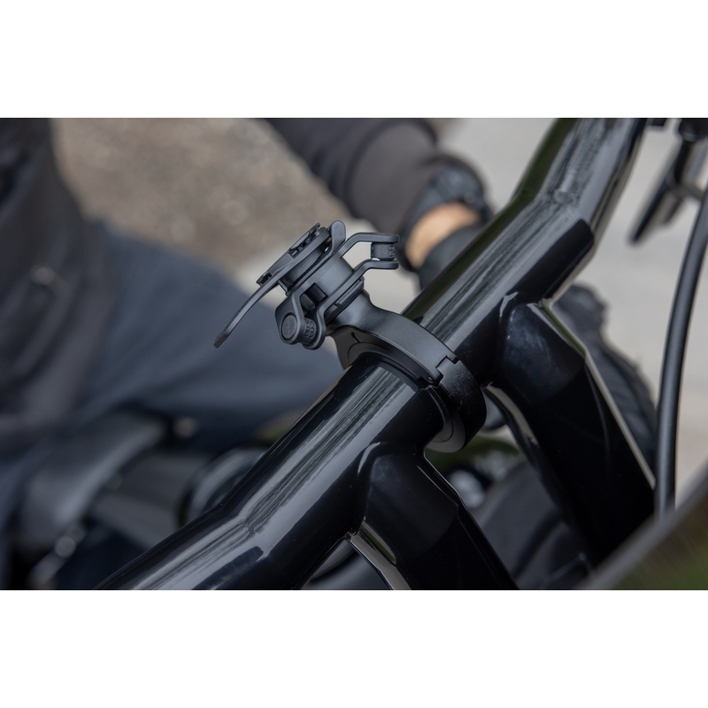 Quad Lock® PRO velik nosilec za telefon za krmilo, črne barve