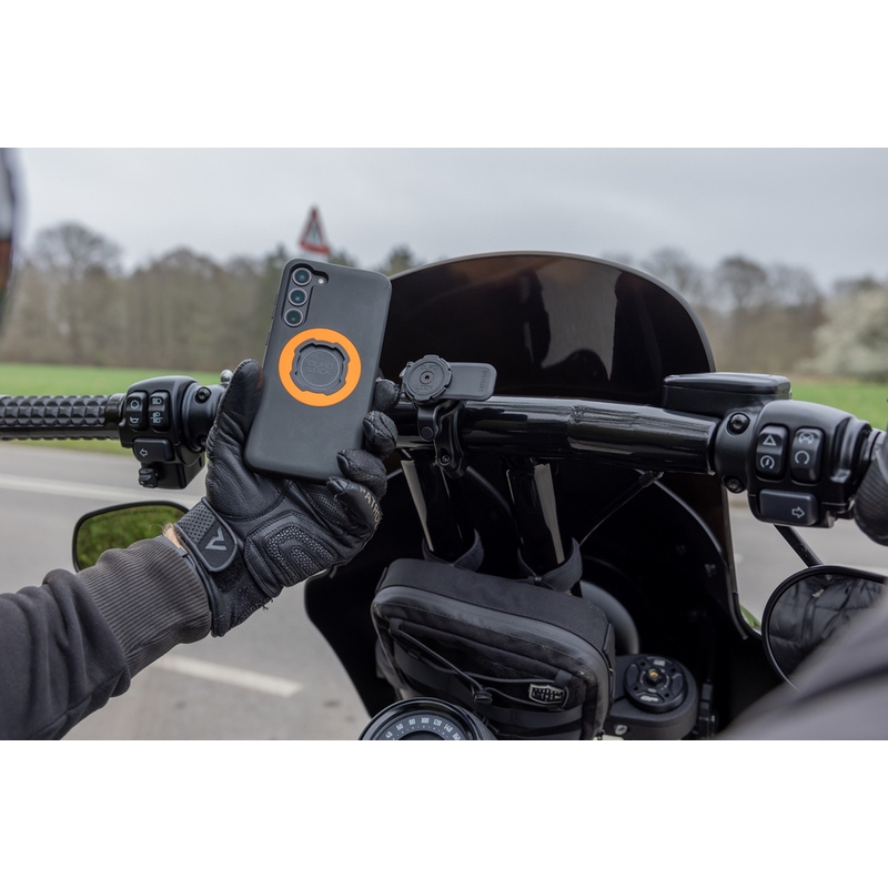 Quad Lock® PRO velik nosilec za telefon za krmilo, črne barve