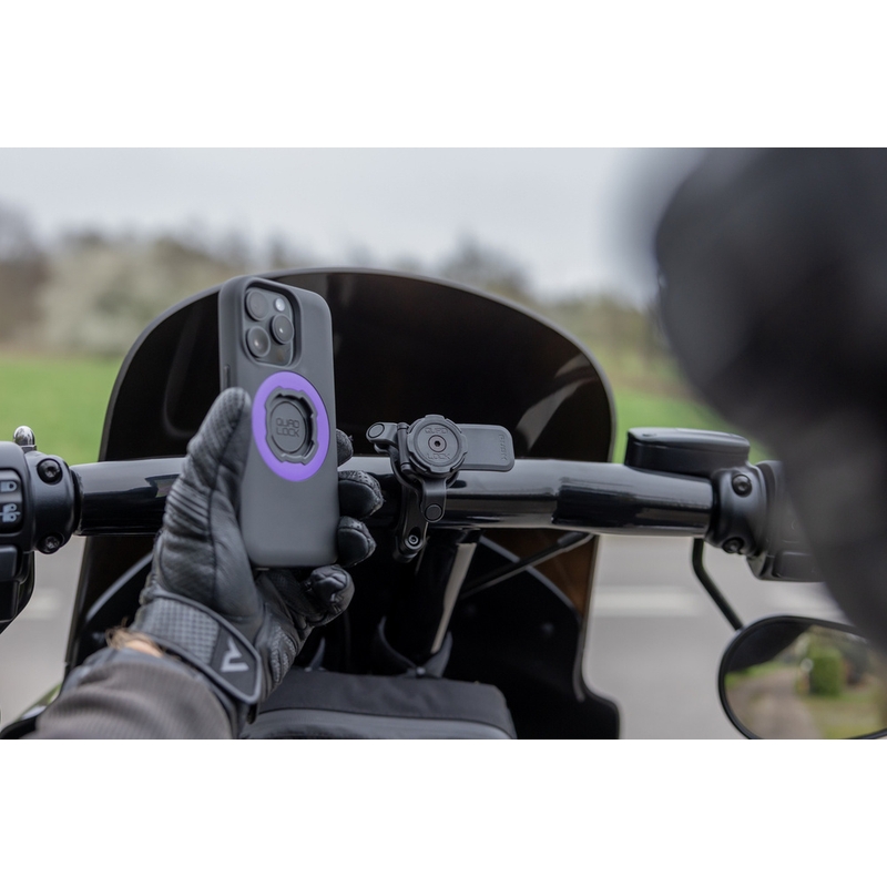 Quad Lock® PRO velik nosilec za telefon za krmilo, črne barve