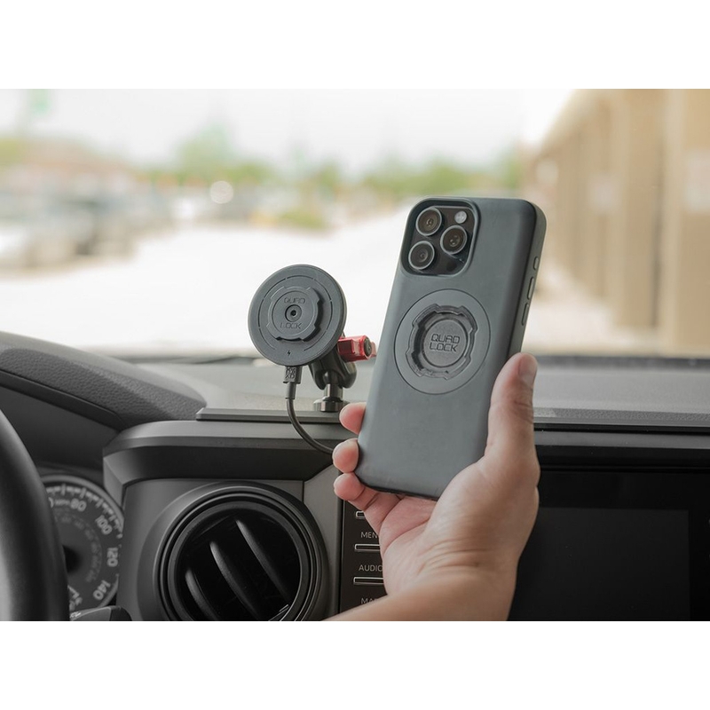Quad Lock® Car - adapterji za zgornji pokrovček s kroglo, črni