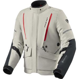 Motoristična jakna Revit Vertical 2 GTX sivo-rdeča