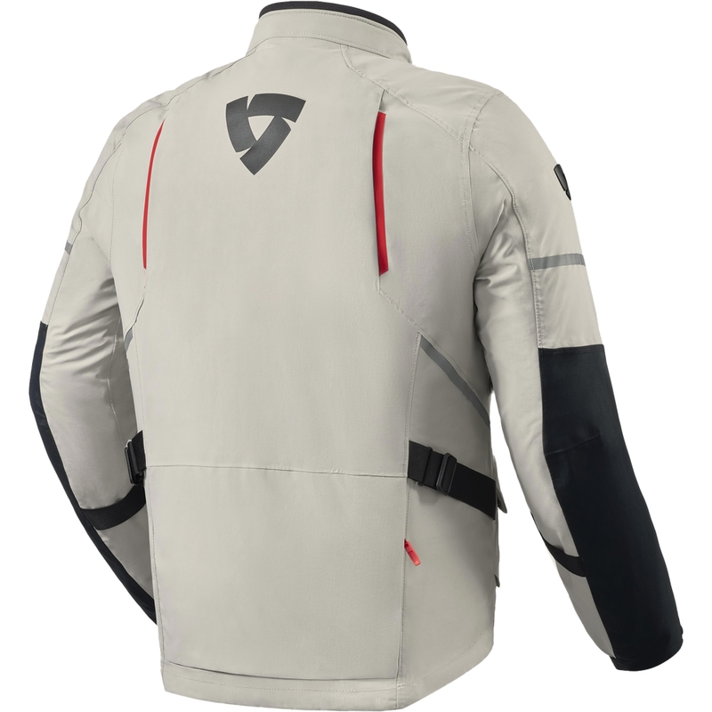 Motoristična jakna Revit Vertical 2 GTX sivo-rdeča