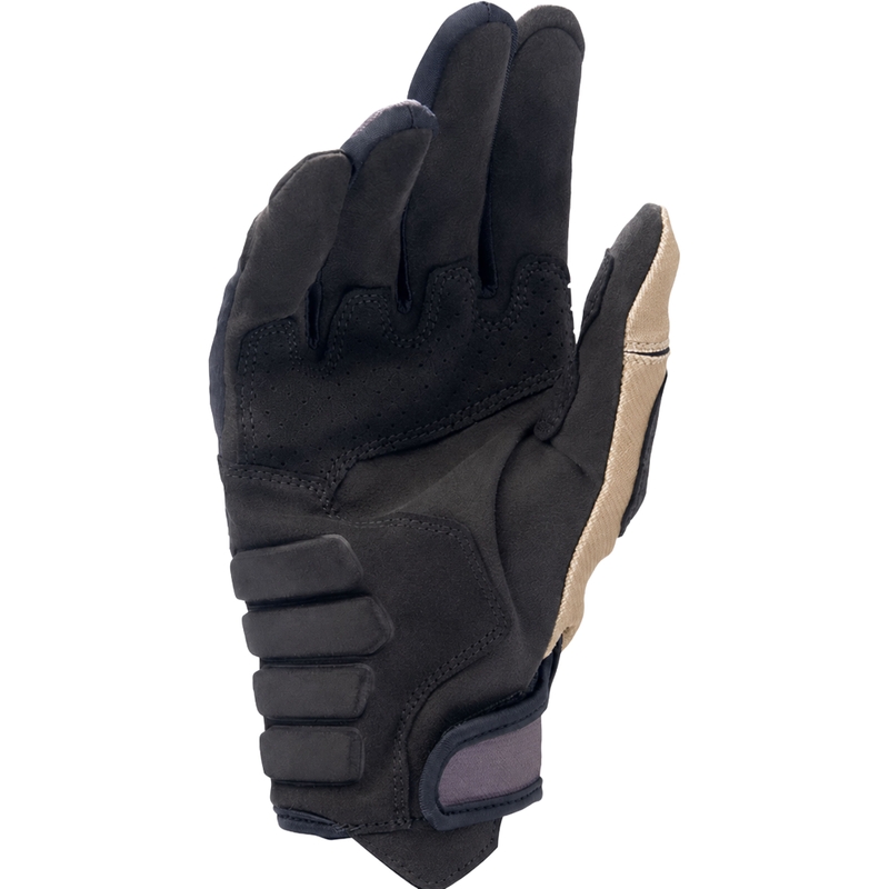 Motokros rokavice Alpinestars Techdura črno-rjave-fluo rdeče barve