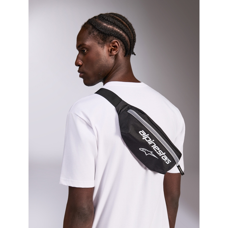 Alpinestars Only Linear 2L torba za okoli pasu črno-bela