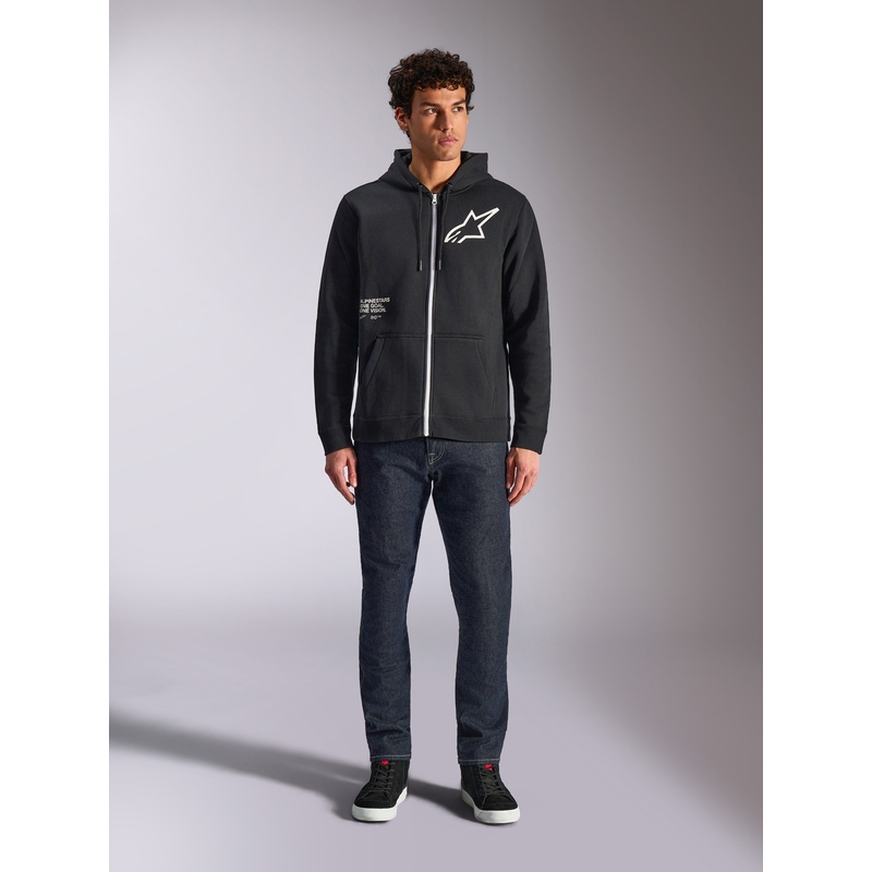 Alpinestars Prečna jopa s kapuco črna