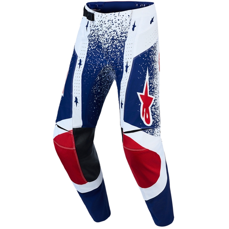 Motokros hlače Alpinestars Techstar Limited Edition Unity rdeče-belo-modre