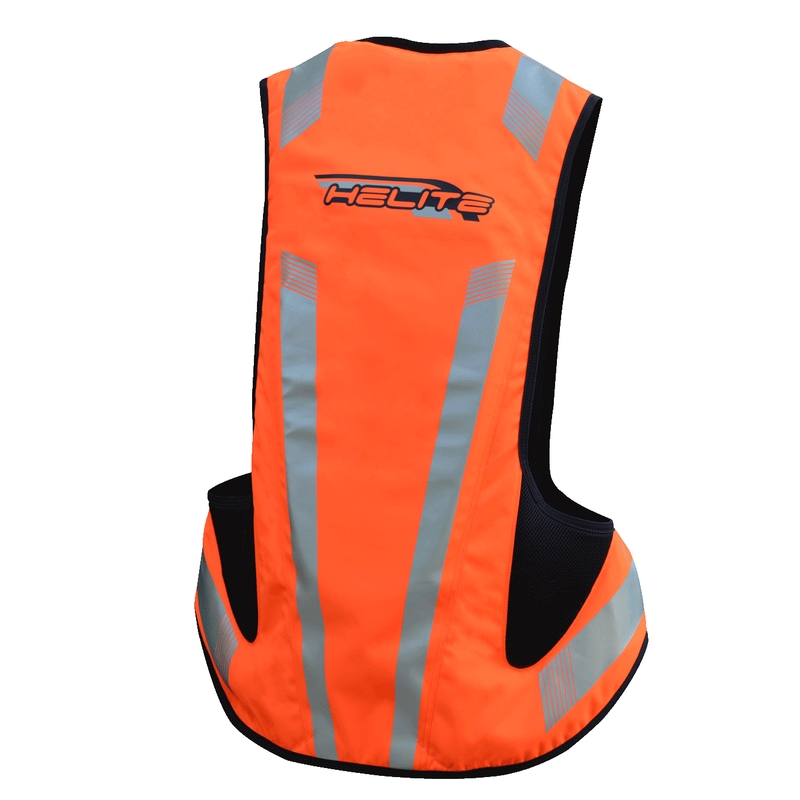 HELITE Turtle 2 fluo oranžni jopič z zračno blazino