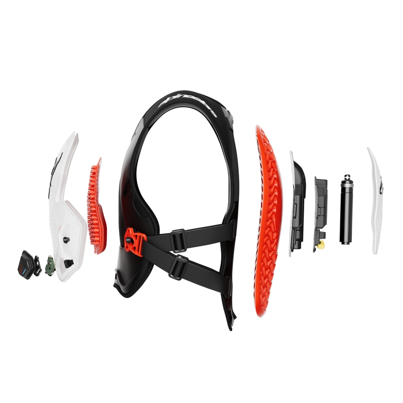 Alpinestars TECH-AIR®MX Plasma sistem zračnih blazin bel-črno-rdeč