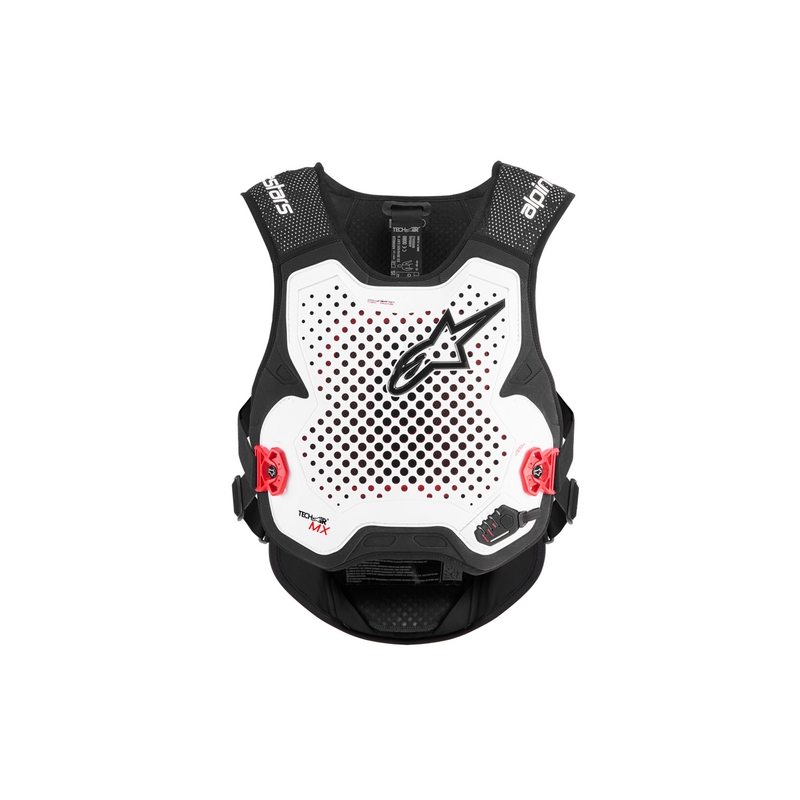 Alpinestars TECH-AIR®MX Plasma sistem zračnih blazin bel-črno-rdeč